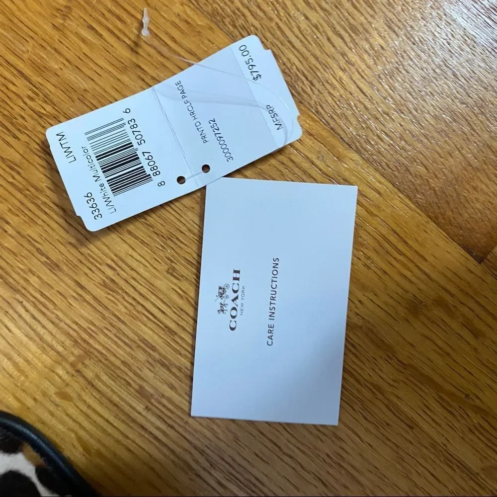 Coach Page Shoulder Bag in Ocelot Printed Haircalf F33636 Excellent cond… - Picture 7 of 14